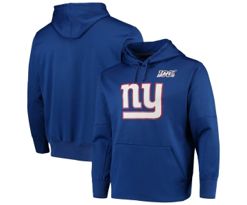 New York Giants Nike 100th Season Primary Logo Circuit Performance Pullover Hoodie Royal