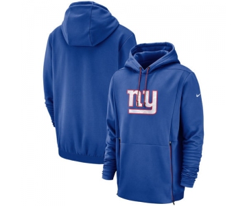 New York Giants Nike Sideline Performance Player Pullover Hoodie Royal