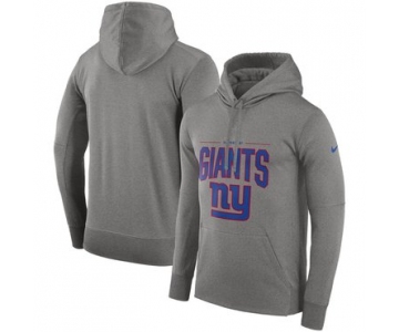 New York Giants Nike Sideline Property of Performance Pullover Hoodie Gray