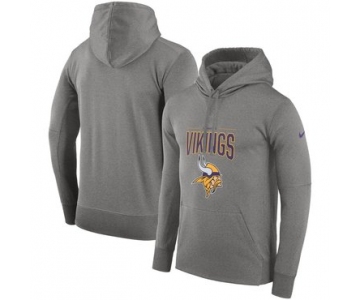 Minnesota Vikings Nike Sideline Property of Performance Pullover Hoodie Gray