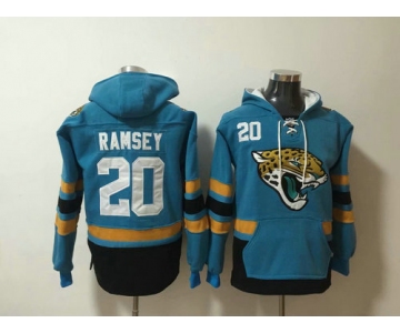 Jacksonville Jaguars 20 Jalen Ramsey Blue Stitched Pullover Hoodie