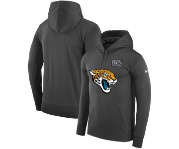 NFL Men's Jacksonville Jaguars Nike Anthracite Crucial Catch Performance Pullover Hoodie