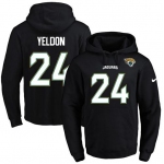 Nike Jaguars #24 T.J. Yeldon Black Name & Number Pullover NFL Hoodie