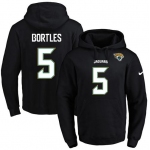 Nike Jaguars #5 Blake Bortles Black Name & Number Pullover NFL Hoodie