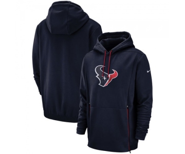 Houston Texans Nike Sideline Performance Player Pullover Hoodie Navy