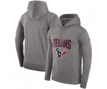 Houston Texans Nike Sideline Property Of Performance Pullover Hoodie Gray
