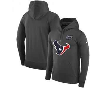 NFL Men's Houston Texans Nike Anthracite Crucial Catch Performance Pullover Hoodie