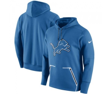 Men's Detroit Lions Nike Royal Champ Drive Vapor Speed Pullover Hoodie