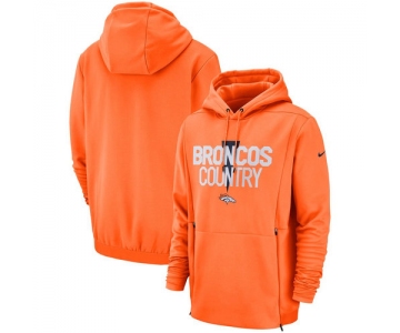 Denver Broncos Nike Sideline Local Lockup Pullover Hoodie Orange