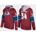 Adidas Colorado Avalanche 34 Carl Soderberg Name And Number Burgundy Hoodie