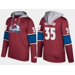 Adidas Colorado Avalanche 35 Andrew Hammond Name And Number Burgundy Hoodie