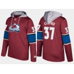 Adidas Colorado Avalanche 37 J.T. Compher Name And Number Burgundy Hoodie