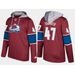 Adidas Colorado Avalanche 47 Dominic Toninato Name And Number Burgundy Hoodie