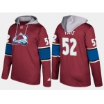 Adidas Colorado Avalanche 52 Adam Foote Retired Burgundy Name And Number Hoodie