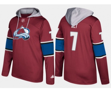 Adidas Colorado Avalanche 7 Mark Alt Name And Number Burgundy Hoodie