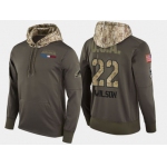 Nike Colorado Avalanche 22 Colin Wilson Olive Salute To Service Pullover Hoodie