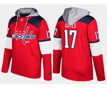 Adidas Washington Capitals 17 Adam Oates Retired Red Name And Number Hoodie