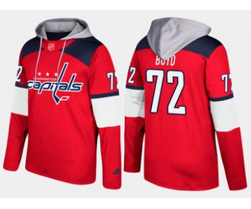 Adidas Washington Capitals 72 Travis Boyd Name And Number Red Hoodie
