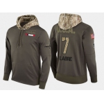 Nike Washington Capitals 7 Yvon Labre Retired Olive Salute To Service Pullover Hoodie