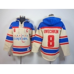 Old Time Hockey Washington Capitals #8 Alex Ovechkin Cream Hoodie