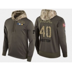 Nike St. Louis Blues 40 Carter Hutton Olive Salute To Service Pullover Hoodie