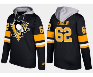 Adidas Pittsburgh Penguins 62 Carl Hagelin Name And Number Black Hoodie