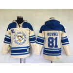Men's Pittsburgh Penguins #81 Phil Kessel Cream Stitched NHL Old Time Hockey Hoodie