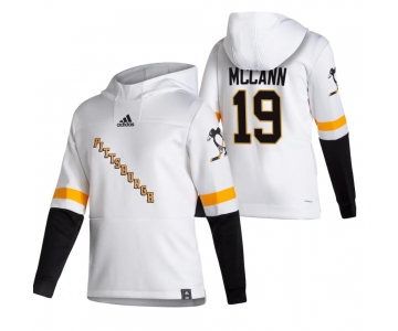 Pittsburgh Penguins #19 Jared Mccann Adidas Reverse Retro Pullover Hoodie White