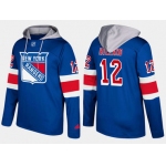 Adidas New York Rangers 12 Peter Holland Name And Number Blue Hoodie