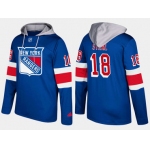 Adidas New York Rangers 18 Marc Staal Name And Number Blue Hoodie