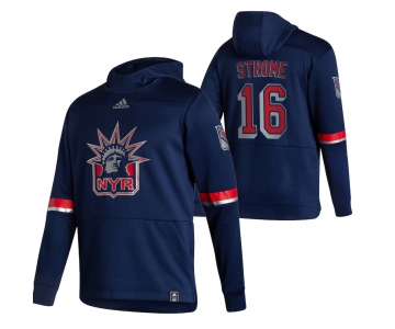 New York Rangers #16 Ryan Strome Adidas Reverse Retro Pullover Hoodie Navy