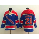 Old Time Hockey New York Rangers #21 Derek Stepan Light Blue Hoodie
