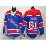 Old Time Hockey New York Rangers #61 Rick Nash Light Blue Hoodie