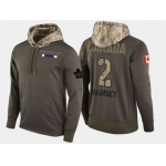 Nike Toronto Maple Leafs 2 Ron Hainsey Olive Salute To Service Pullover Hoodie