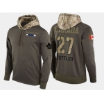 Nike Toronto Maple Leafs 27 Darryl Sittler Retired Olive Salute To Service Pullover Hoodie