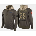 Nike Toronto Maple Leafs 29 William Nylander Olive Salute To Service Pullover Hoodie