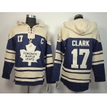Old Time Hockey Toronto Maple Leafs #17 Wendel Clark Navy Blue Hoodie