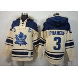 Old Time Hockey Toronto Maple Leafs #3 Dion Phaneuf Cream Hoodie