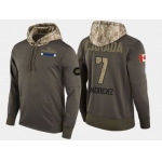 Nike Montreal Canadiens 7 Howie Morenz Retired Olive Salute To Service Pullover Hoodie
