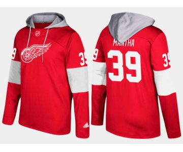 Adidas Detroit Red Wings 39 Anthony Mantha Name And Number Red Hoodie