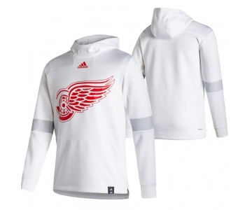 Detroit Red Wings Blank Adidas Reverse Retro Pullover Hoodie White