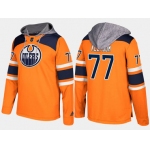 Adidas Edmonton Oilers 77 Oscar Klefbom Name And Number Orange Hoodie
