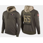 Nike Columbus Blue Jackets 65 Markus Nutivaara Olive Salute To Service Pullover Hoodie