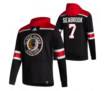 Chicago Blackhawks #7 Brent Seabrook Adidas Reverse Retro Pullover Hoodie Black