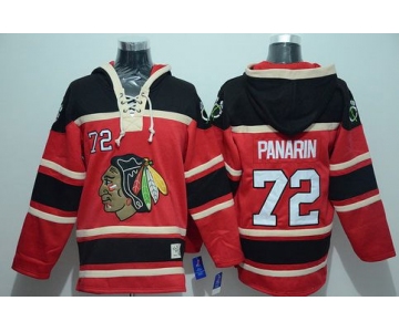 Men's Chicago Blackhawks #72 Artemi Panarin Old Time Hockey Red Hoodie