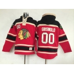 Old Time Hockey Chicago Blackhawks #00 Clark Griswold Red Hoodie
