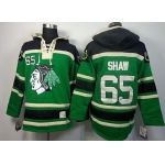 Old Time Hockey Chicago Blackhawks #65 Andrew Shaw Green Hoodie