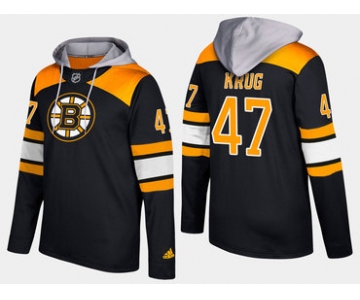 Adidas Boston Bruins 47 Torey Krug Name And Number Black Hoodie