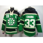 Old Time Hockey Boston Bruins #33 Zdeno Chara Green Hoodie