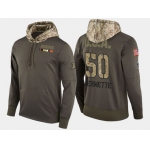 Nike Anaheim Ducks 50 Antoine Vermette Olive Salute To Service Pullover Hoodie